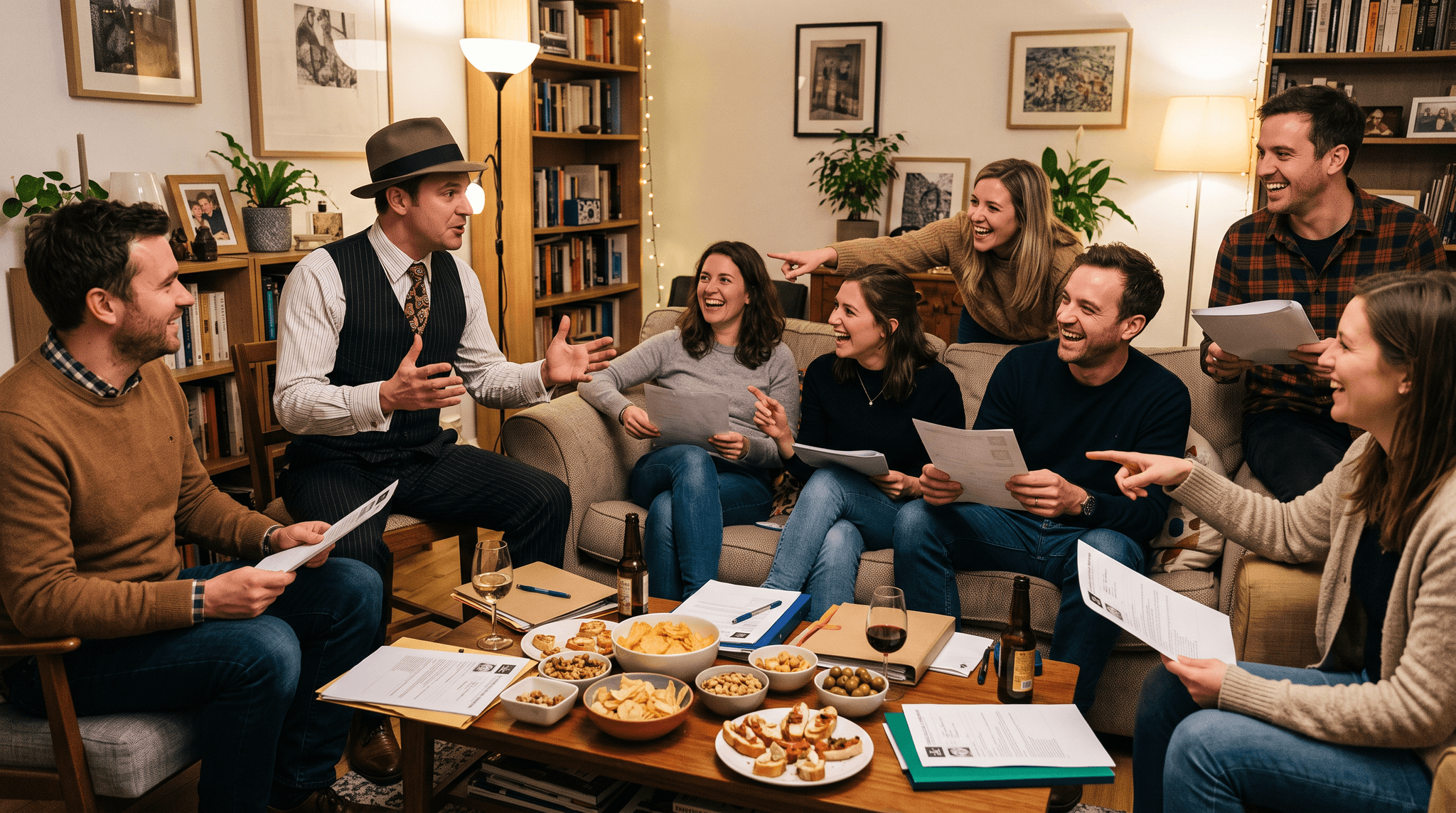 Murder party entre amis chez soi